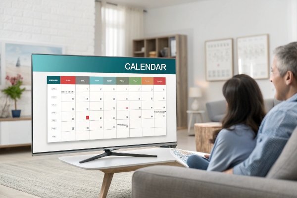How to Turn Your TV into a Digital Calendar Display for Family and Business