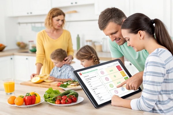 Digital meal planner for busy families