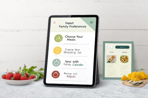 Digital meal planner for family dinners