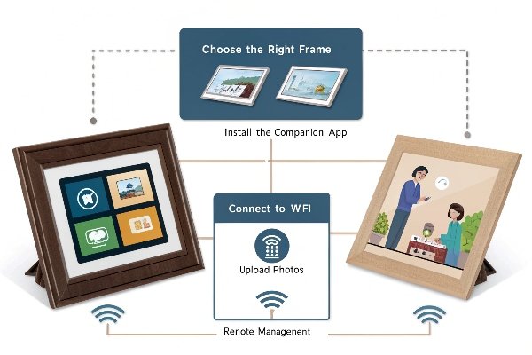 digital photo frame syncing
