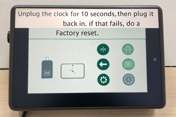 Troubleshooting digital day clock