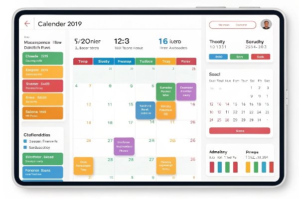 Digital Marketing Calendar Template